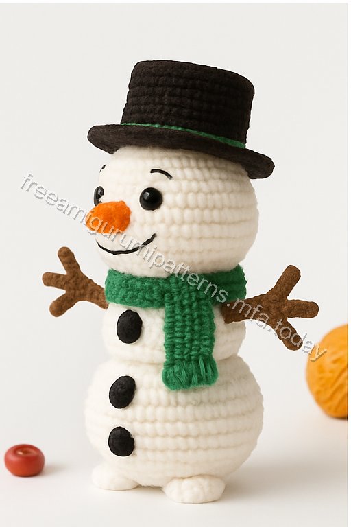 Amigurumi Winter Sisters And Snowman Free Pattern