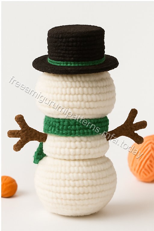 Amigurumi Winter Sisters And Snowman Free Pattern