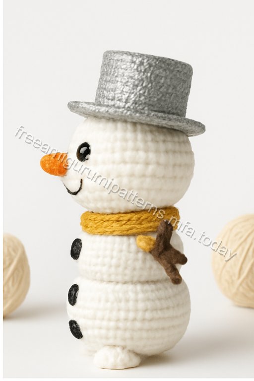 Amigurumi Winter Sisters And Snowman Free Pattern