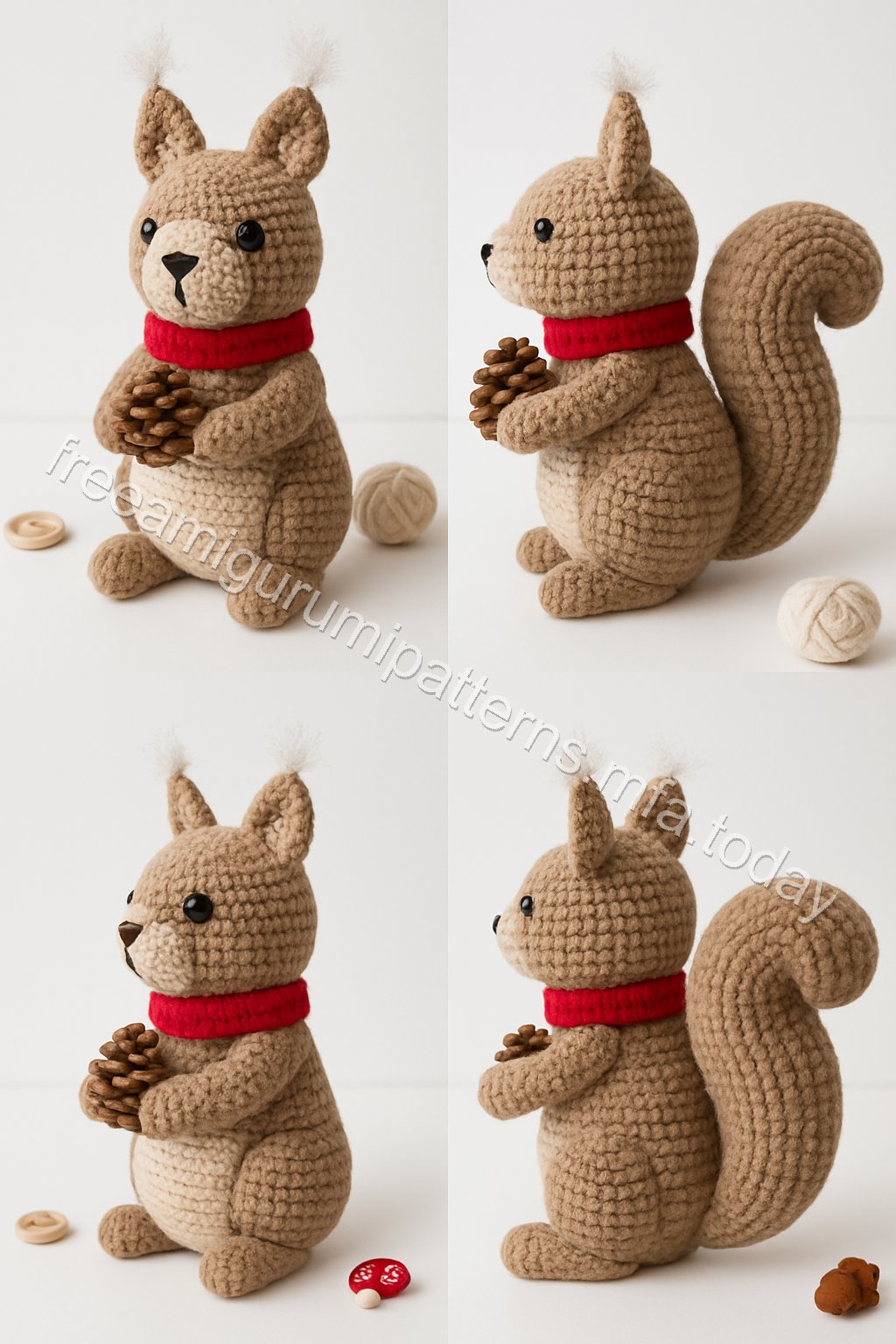 Amigurumi Squirrel Free Pattern