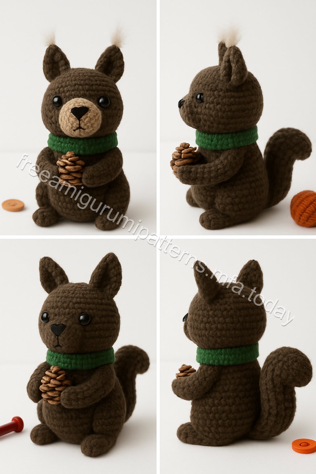 Amigurumi Squirrel Free Pattern