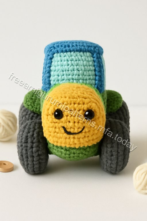 Amigurumi Tractor Free Pattern