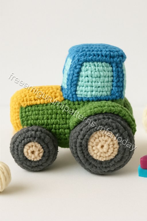 Amigurumi Tractor Free Pattern