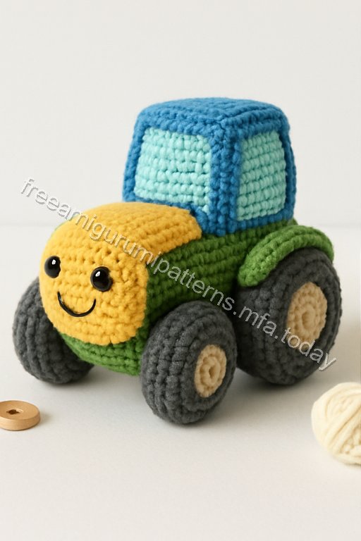 Amigurumi Tractor Free Pattern