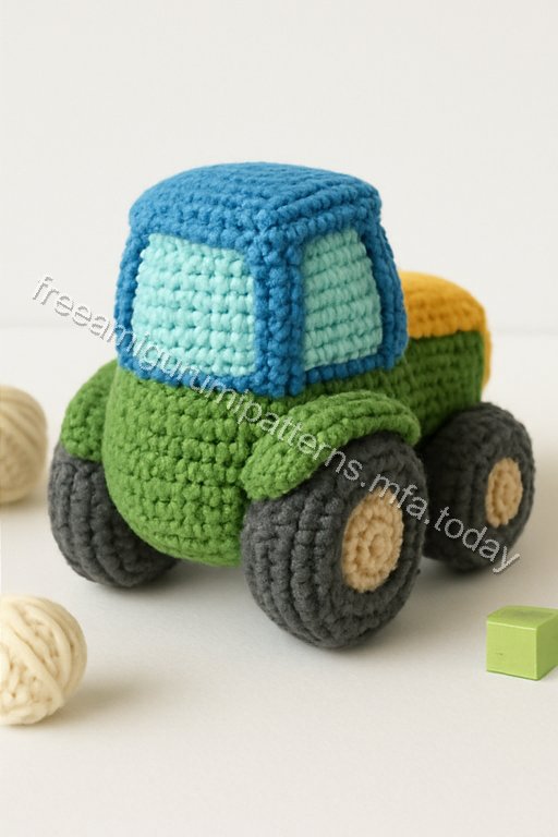 Amigurumi Tractor Free Pattern