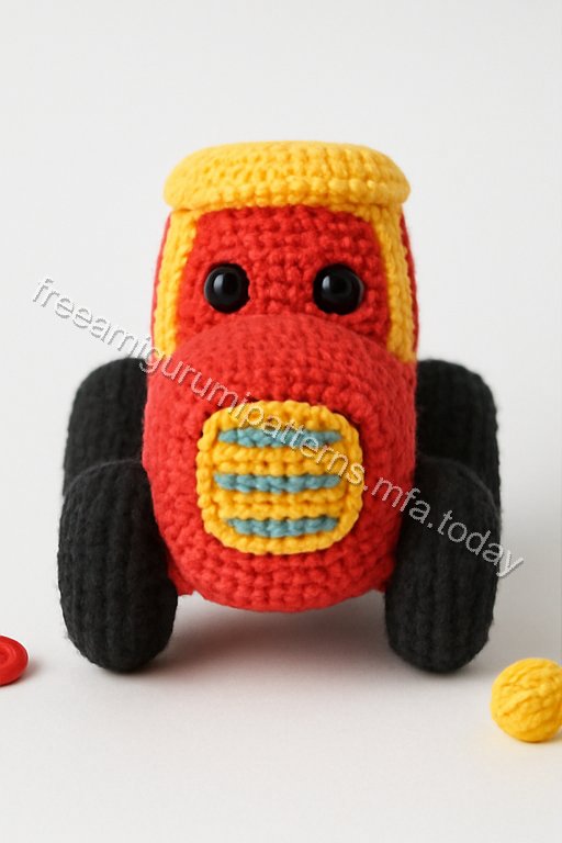 Amigurumi Tractor Free Pattern
