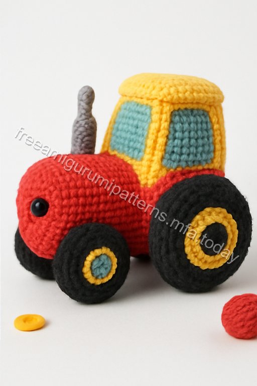 Amigurumi Tractor Free Pattern