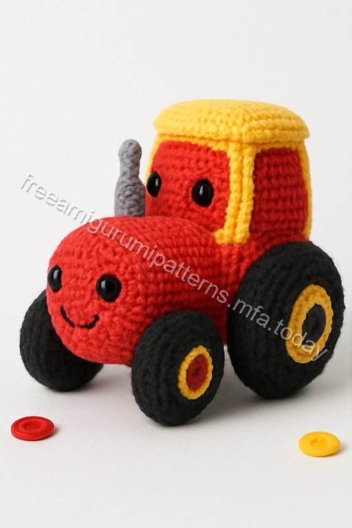 Amigurumi Tractor Free Pattern