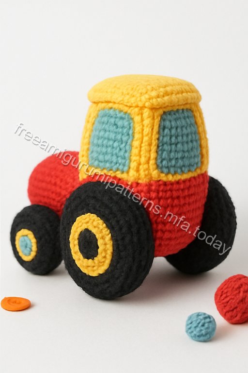 Amigurumi Tractor Free Pattern