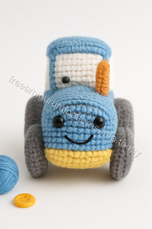 Amigurumi Tractor Free Pattern