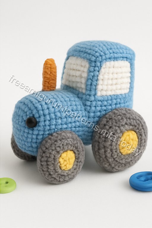 Amigurumi Tractor Free Pattern