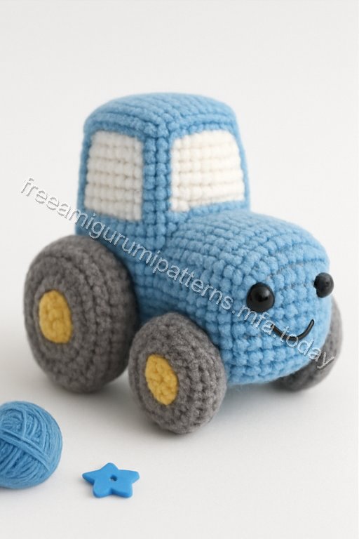 Amigurumi Tractor Free Pattern