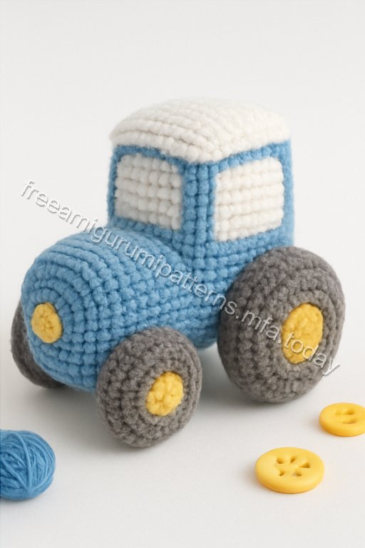 Amigurumi Tractor Free Pattern