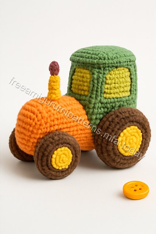 Amigurumi Tractor Free Pattern