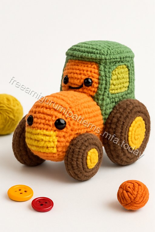 Amigurumi Tractor Free Pattern