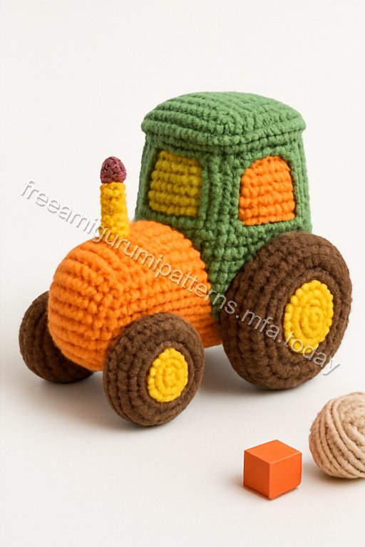 Amigurumi Tractor Free Pattern