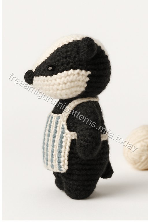 Amigurumi Badger Free Pattern