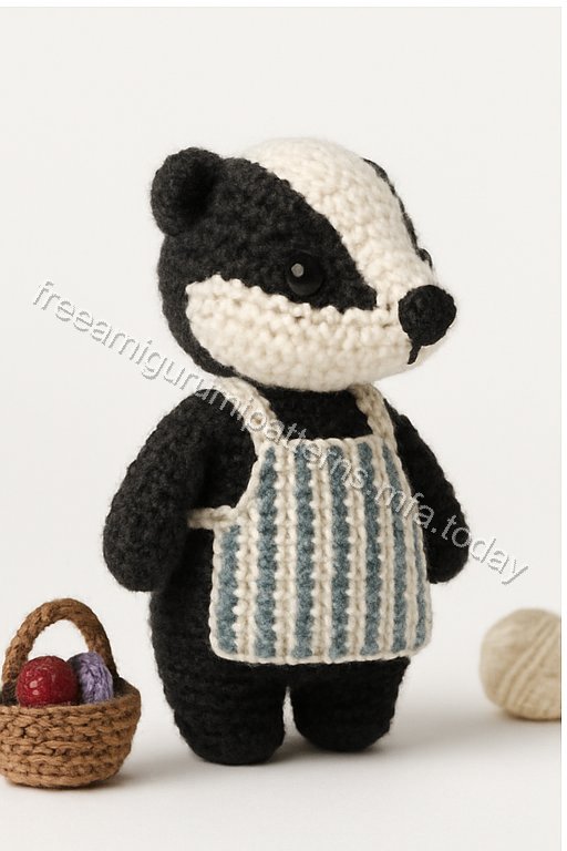 Amigurumi Badger Free Pattern
