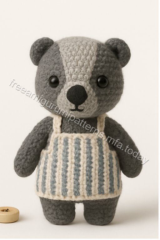 Amigurumi Badger Free Pattern