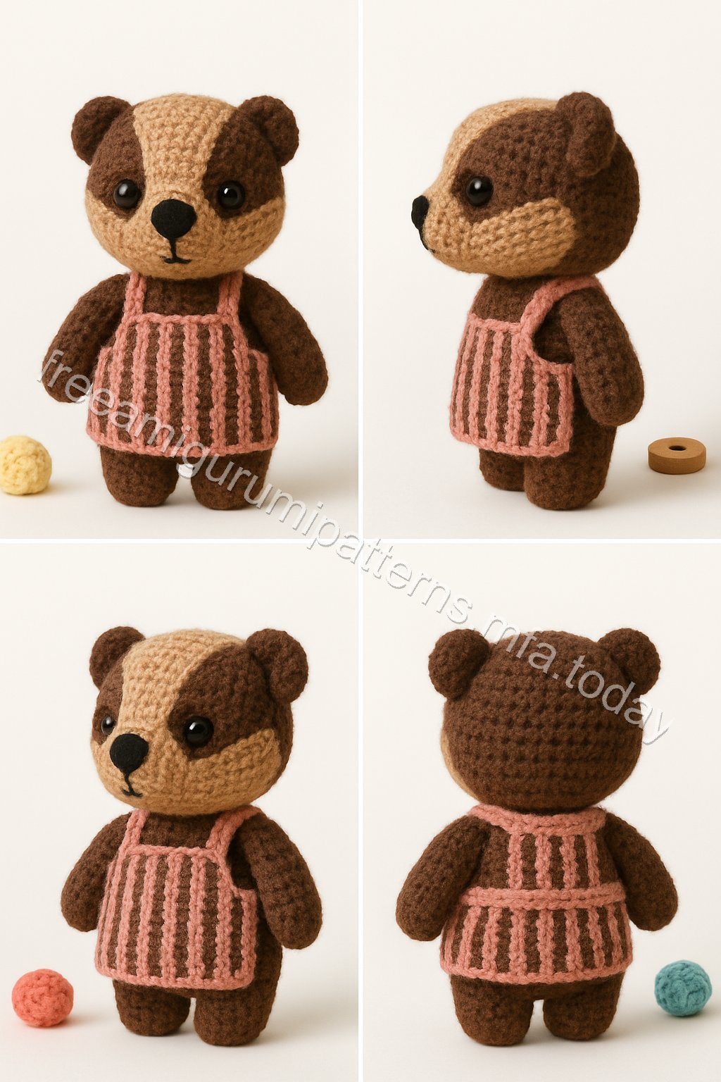 Amigurumi Badger Free Pattern