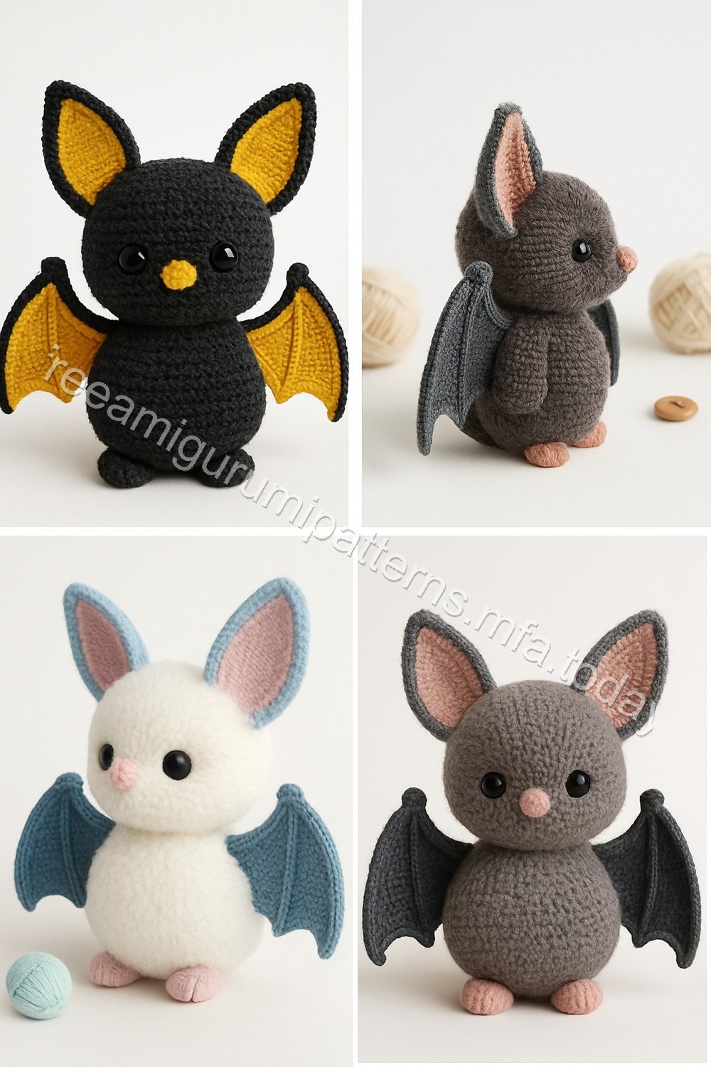 Amigurumi Fluffy Bat Free Pattern