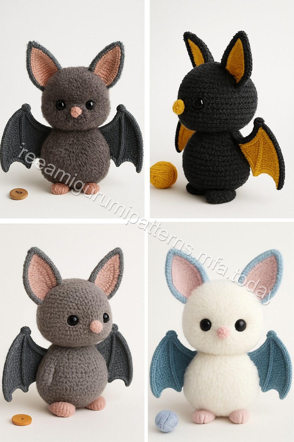 Amigurumi Fluffy Bat Free Pattern