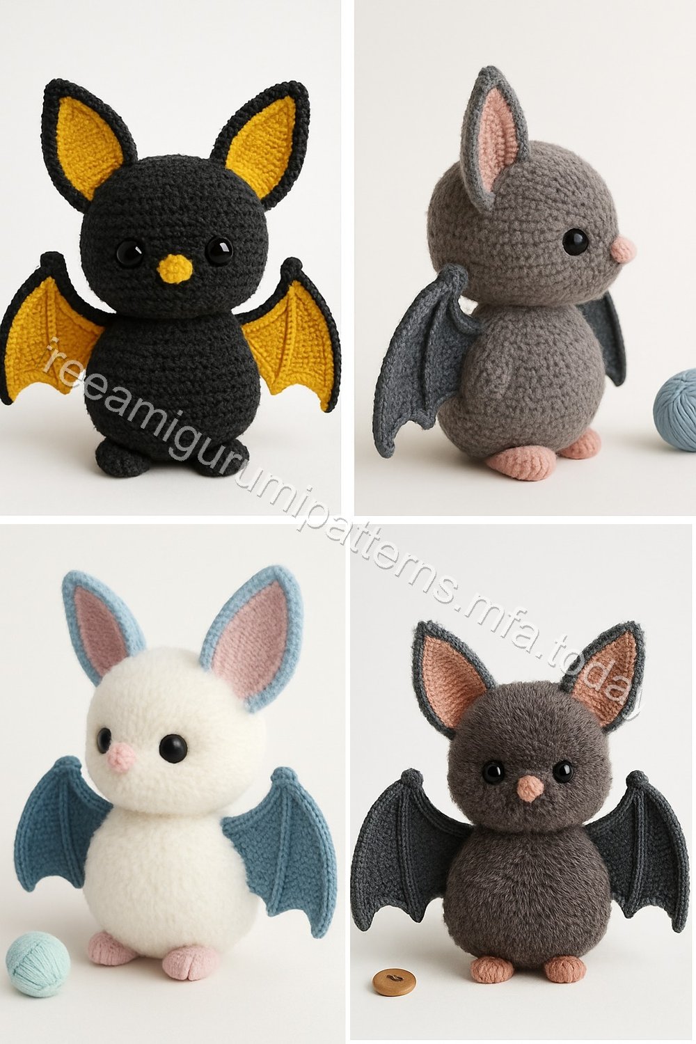Amigurumi Fluffy Bat Free Pattern