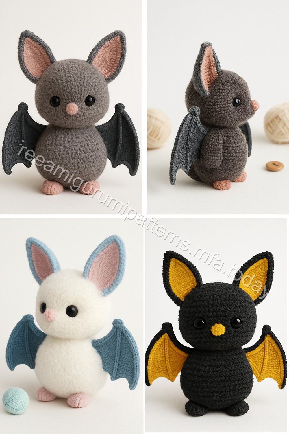 Amigurumi Fluffy Bat Free Pattern