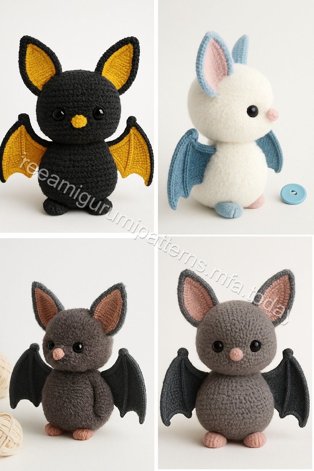 Amigurumi Fluffy Bat Free Pattern