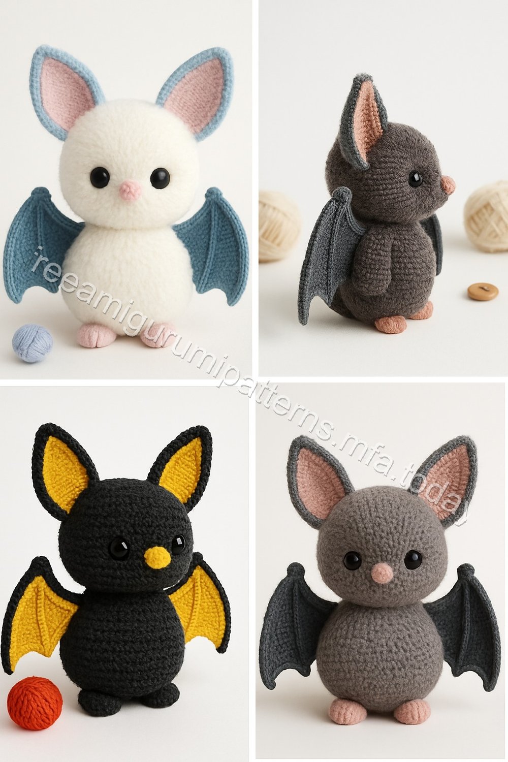 Amigurumi Fluffy Bat Free Pattern