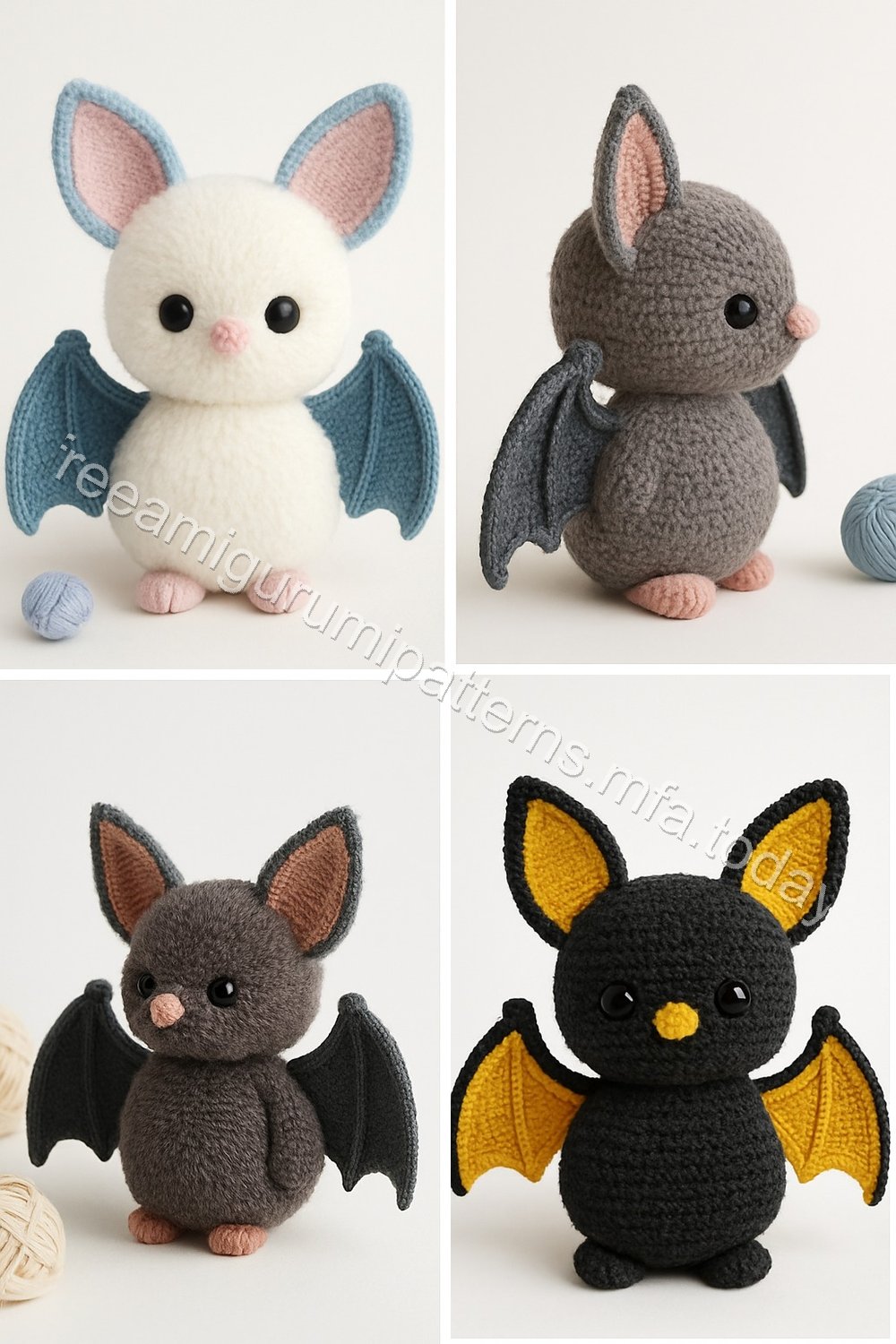 Amigurumi Fluffy Bat Free Pattern