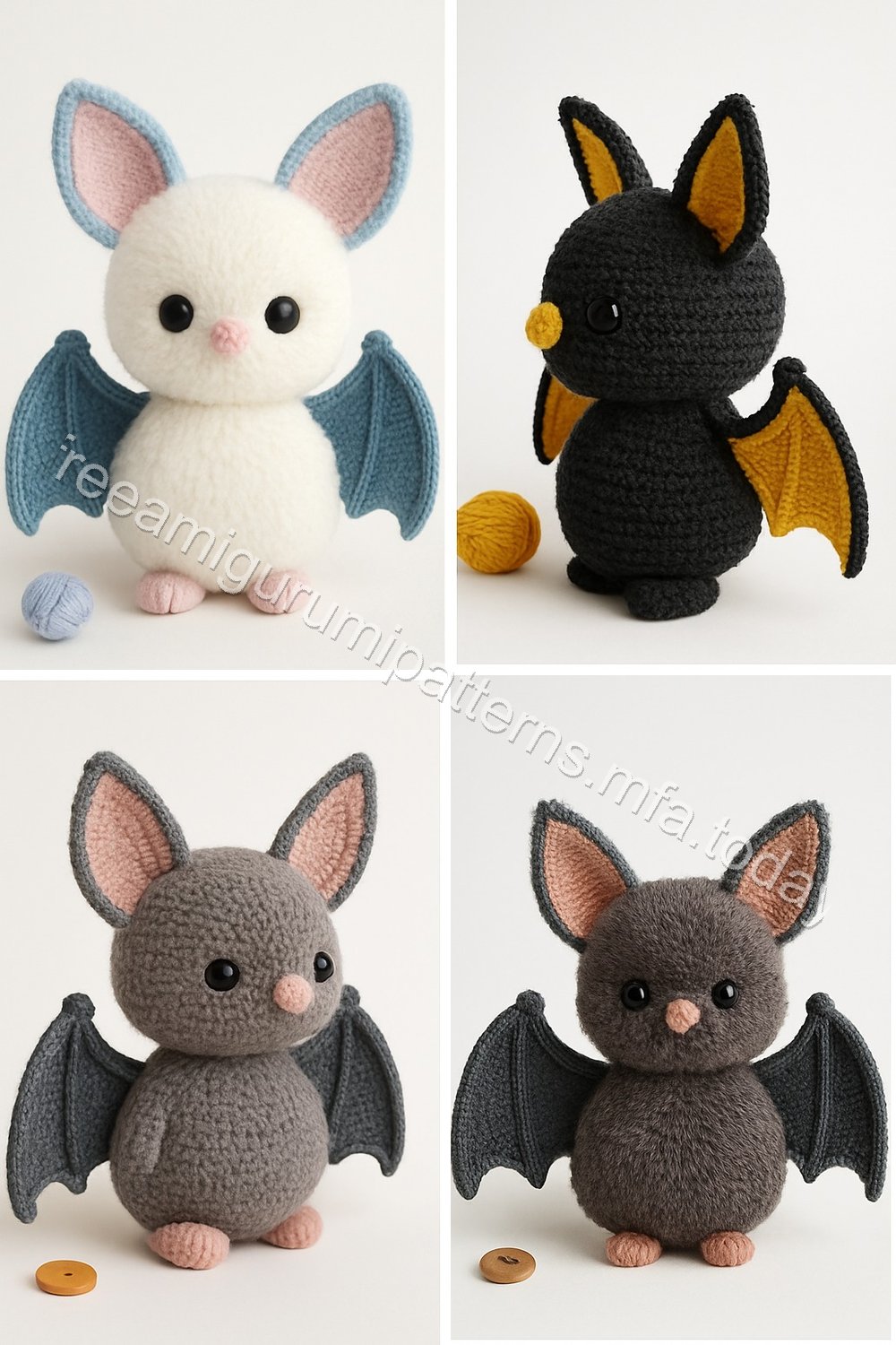 Amigurumi Fluffy Bat Free Pattern