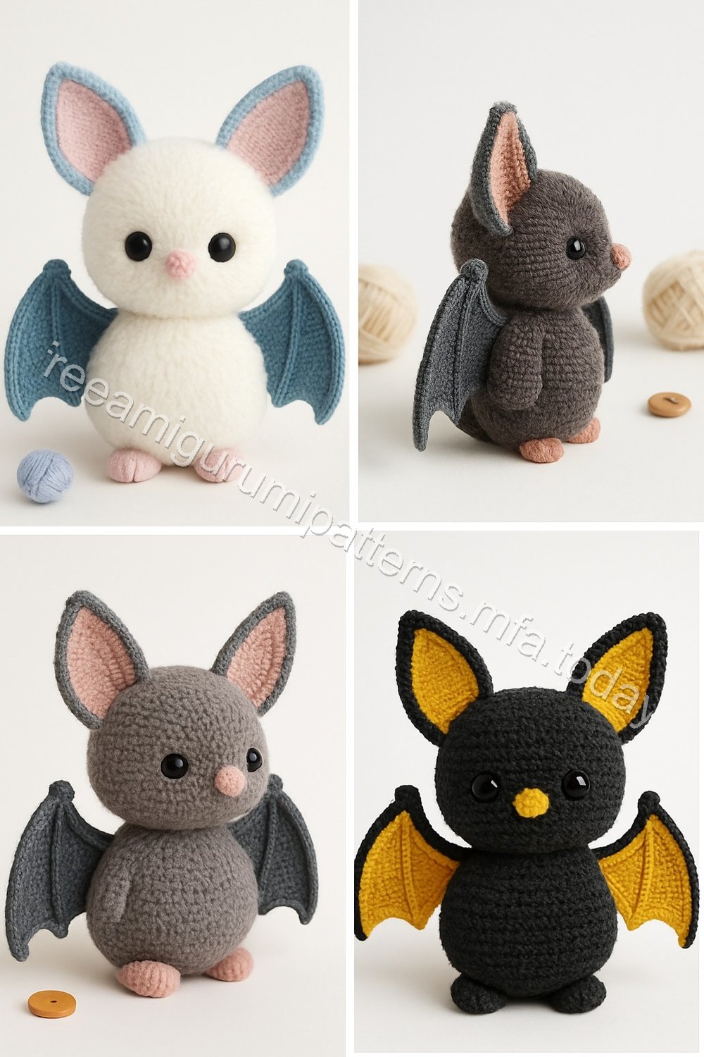 Amigurumi Fluffy Bat Free Pattern