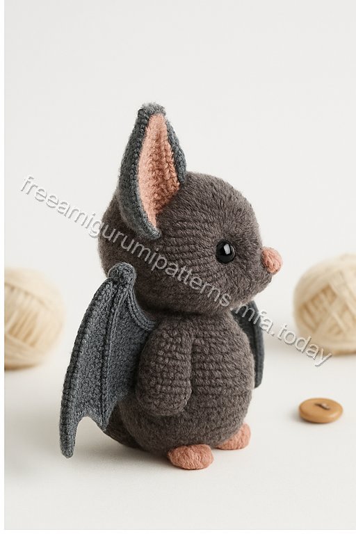 Amigurumi Fluffy Bat Free Pattern