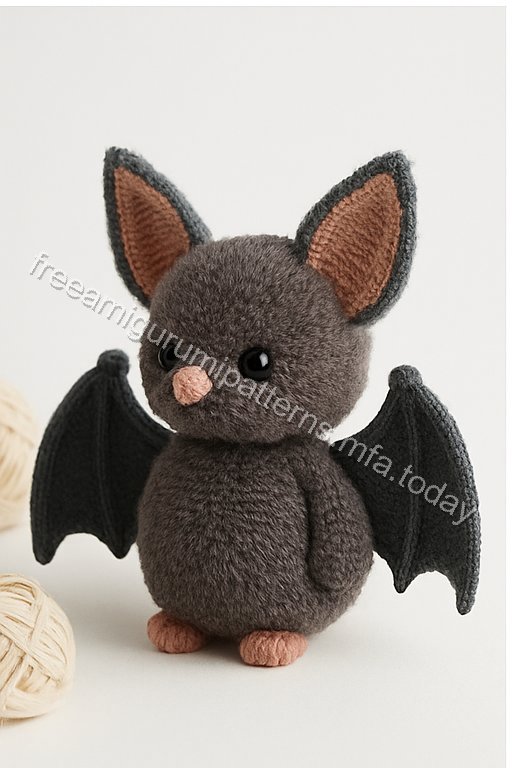 Amigurumi Fluffy Bat Free Pattern