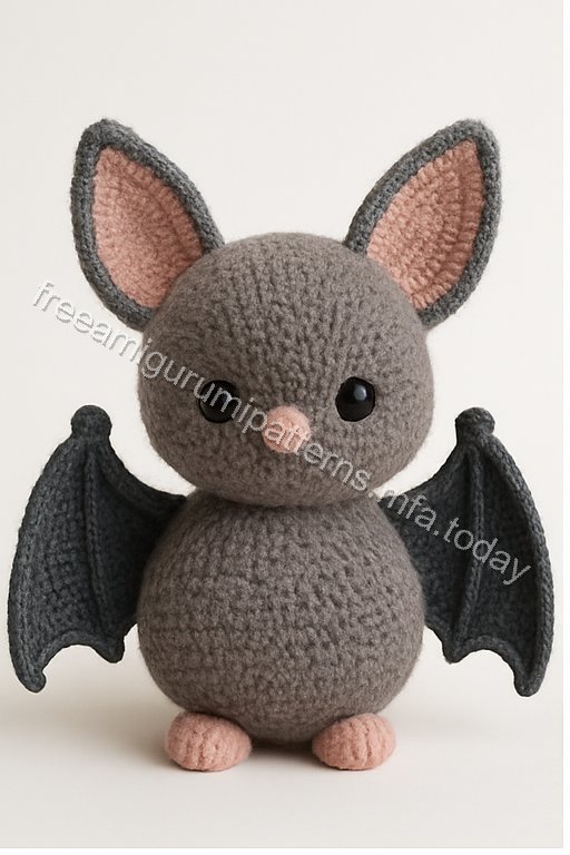 Amigurumi Fluffy Bat Free Pattern