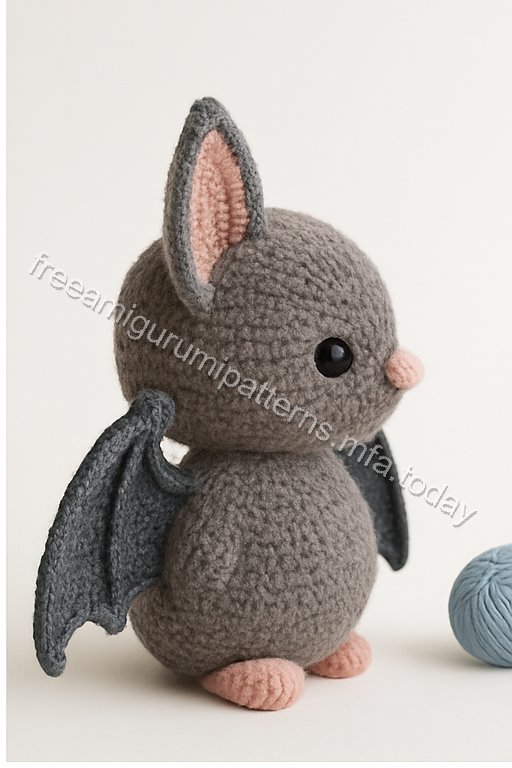 Amigurumi Fluffy Bat Free Pattern