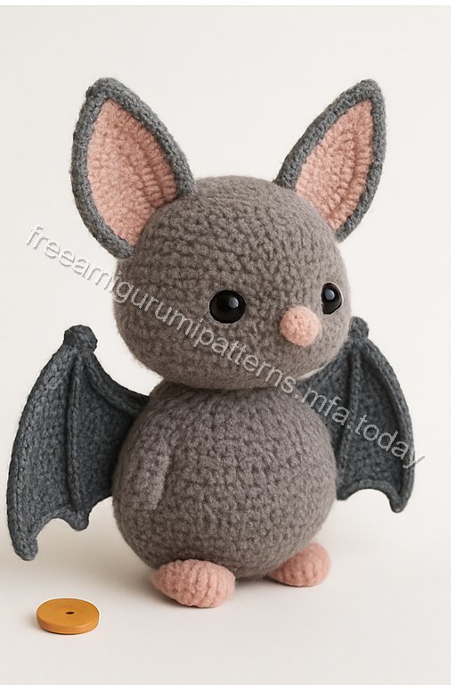 Amigurumi Fluffy Bat Free Pattern