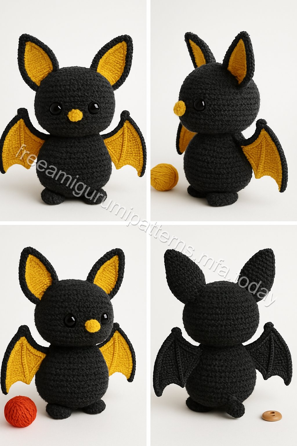 Amigurumi Fluffy Bat Free Pattern