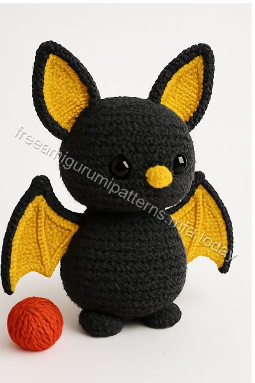 Amigurumi Fluffy Bat Free Pattern