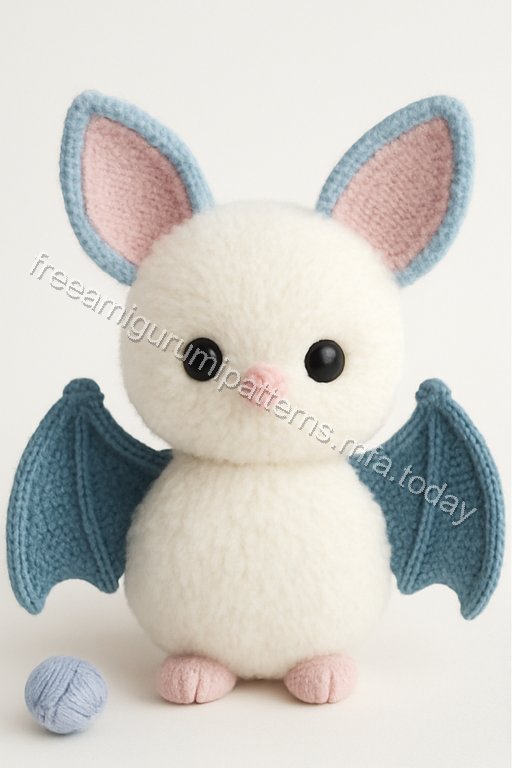 Amigurumi Fluffy Bat Free Pattern