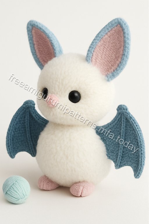 Amigurumi Fluffy Bat Free Pattern