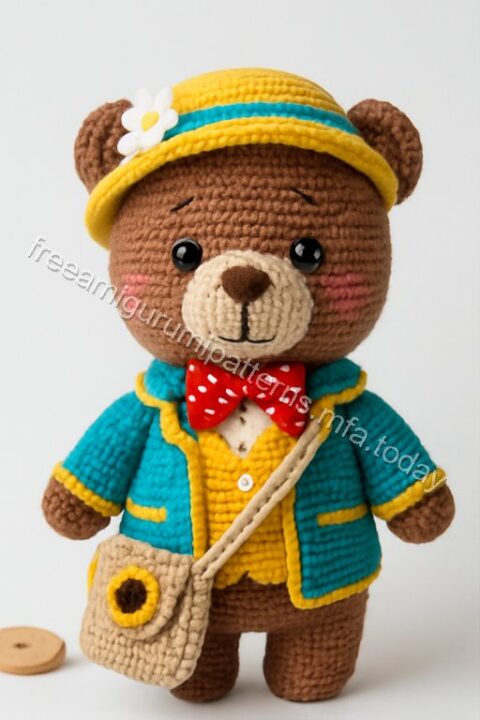 Amigurumi Scholar Bear Free Pattern - bear-q1p1.jpg
