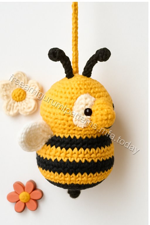 Amigurumi Hanging Bees Free Pattern