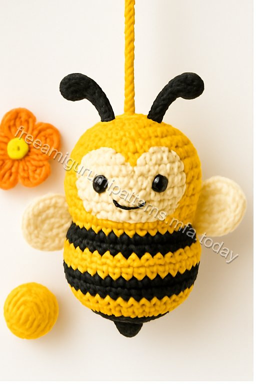 Amigurumi Hanging Bees Free Pattern