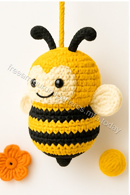 Amigurumi Hanging Bees Free Pattern