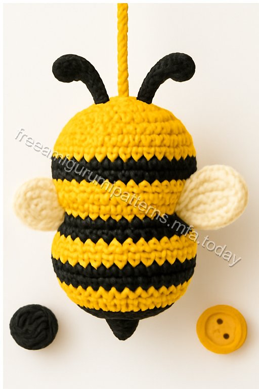 Amigurumi Hanging Bees Free Pattern