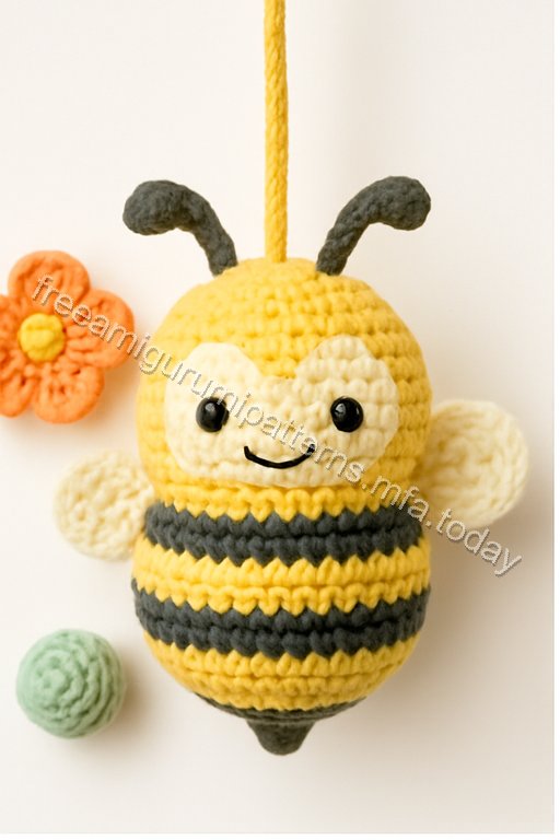 Amigurumi Hanging Bees Free Pattern