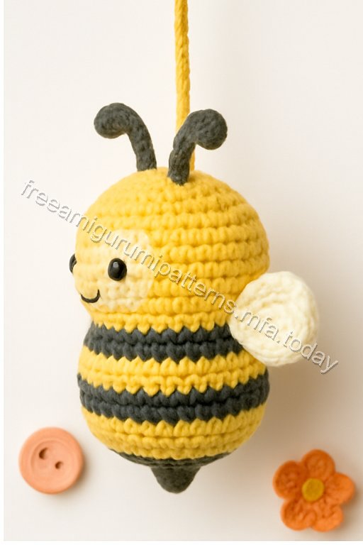 Amigurumi Hanging Bees Free Pattern