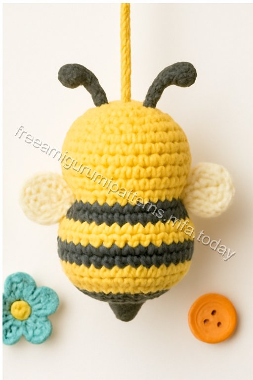 Amigurumi Hanging Bees Free Pattern